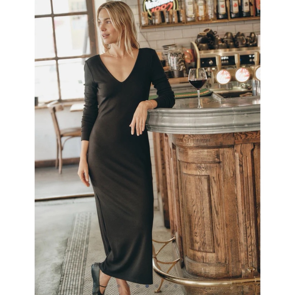 Marine Layer Black Maxi Dress